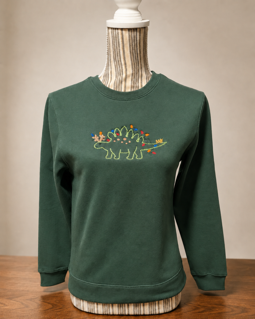 Christmas Stegosaurus Sweatshirt