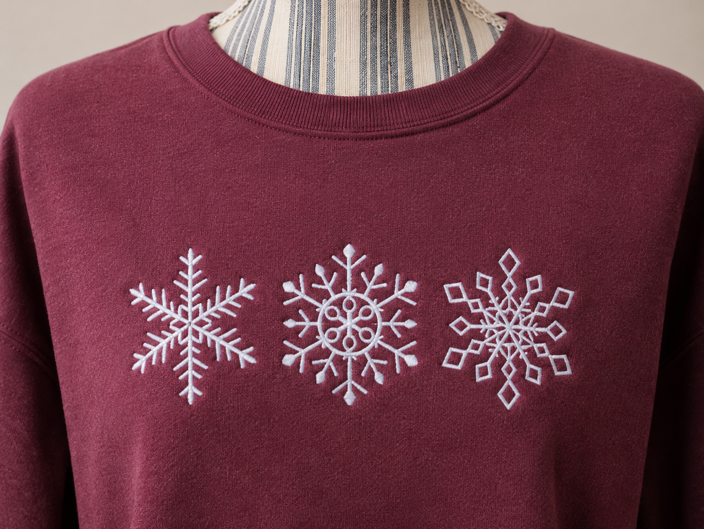 Snowflake Trio Sweatshirt - Image 2