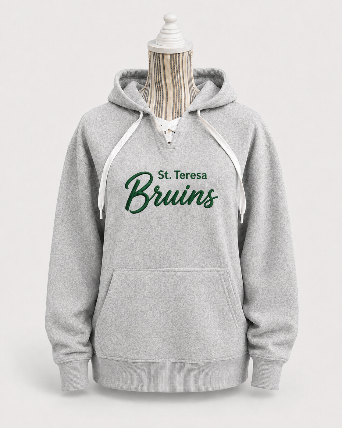 Custom School Spirit Lace-Up Sweatshirt - Image 3