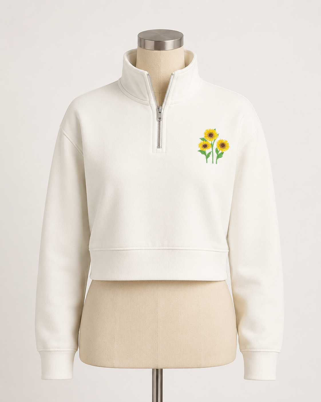 Sunshine and Sunflowers Dress or Crop Top Sweatshirt - Image 2