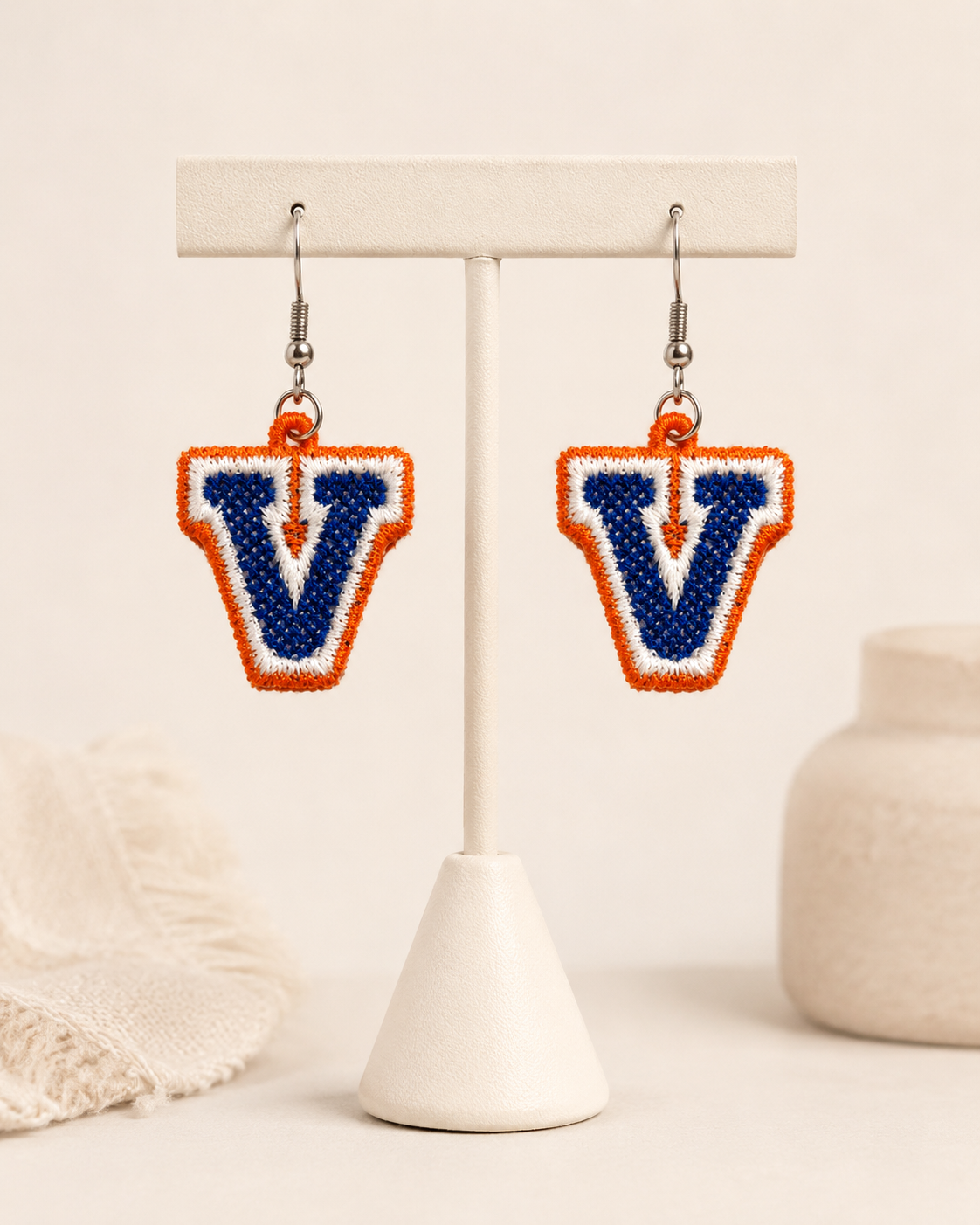 "V" Earrings